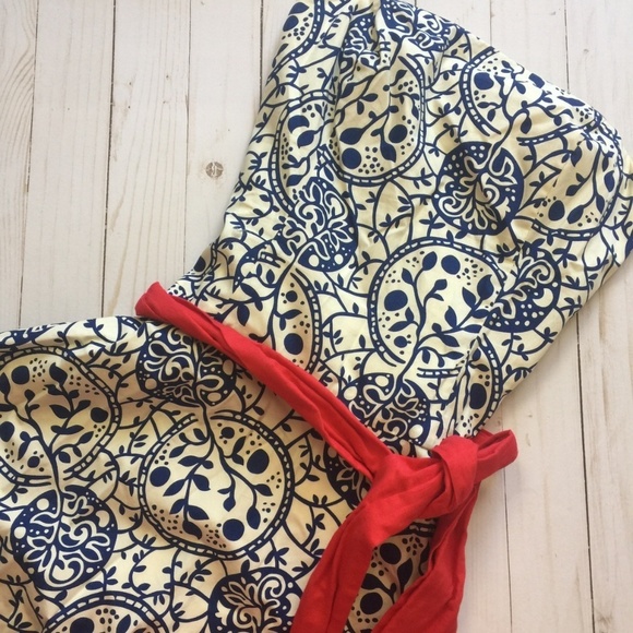 Anthropologie TABITHA Punchline Strapless Dress 2 - Picture 4 of 7